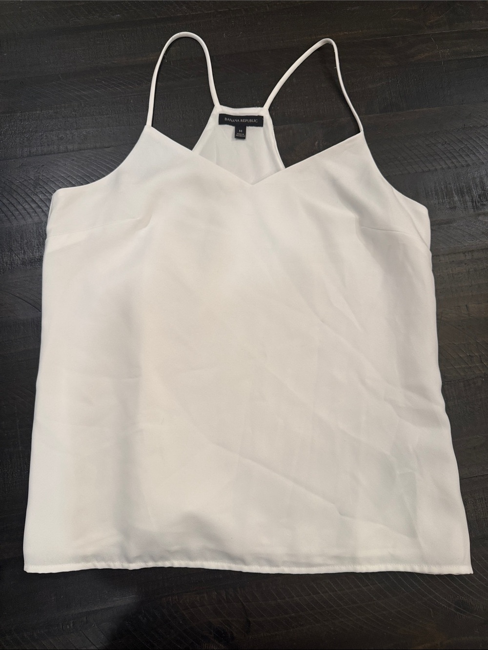 Banana Republic White V-Neck Spaghetti Strap Cami Size Medium